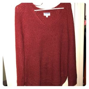 Maroon red sweater